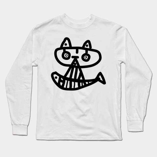 cat Long Sleeve T-Shirt by knolios